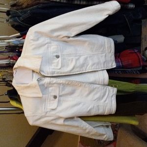 White BeBe denim jacket